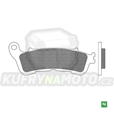 brzdové destičky, NEWFREN (směs SCOOTER ELITE SINTERED) 2 ks v balení