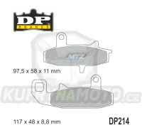 Destičky brzdové DP214 - DP BRAKES směs Premium Sinter OEM