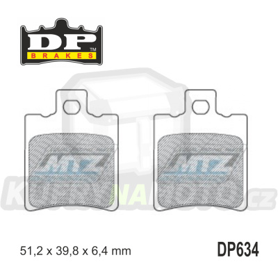 Destičky brzdové DP Brakes DP634 - směs Premium OEM Sinter