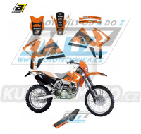 Polepy s potahem sedla (sada polepů a potah sedla Dream) - KTM EXC+SX / 98-00 - typ polepů Dream4