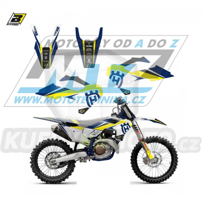 Polepy na motocykl (sada polepů Dream) Husqvarna FC250+FC350+FC450 + TC125+TC250 / 23-24 + TE / 24-25 + FE / 24-25 - typ polepů Dream4