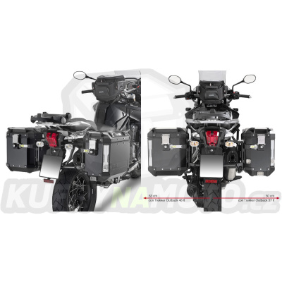 Montážní sada držák – nosič kufru bočních Givi Triumph Tiger Explorer 1200 2012 – 2015 G747- PL 6403 CAM