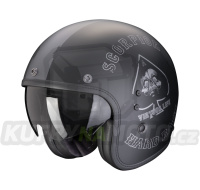Moto přilba SCORPION BELFAST EVO SPADE matná černo/stříbrná