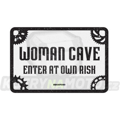 plechová cedule WOMAN CAVE, OXFORD