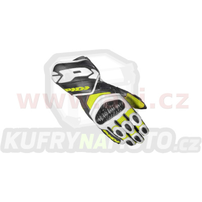 rukavice CARBO 7, SPIDI (žluté fluo/bílé/černé)