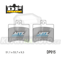 Destičky brzdové DP015 DP Brakes - směs Premium OEM Sinter