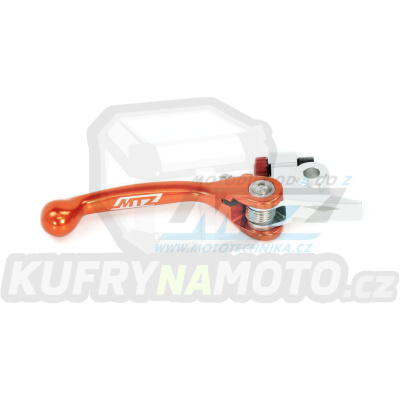 Páčka brzdy FLEX - KTM SX+EXC+SXF+EXCF / 14-25 + Husqvarna TE+FE+TC+FC + Gas-Gas MC+MCF + Sherco SE+SEF + TM EN+MX + Kawasaki KXF450 + Triumph+Stark Varg - oranž