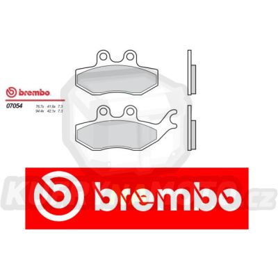 Brzdové destičky Brembo ITALJET JUPITER 250 r.v. Od 00 -  Originál směs Zadní