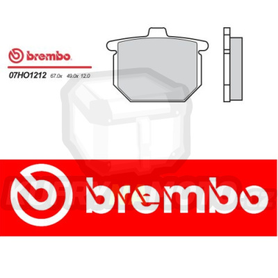 Brzdové destičky Brembo HONDA CB F2, SS 750 r.v. Od 77 - 79 směs Originál Přední