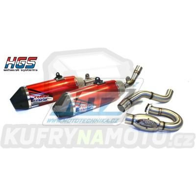 Výfuk kompletní (výfukový systém - 2x koncovka) HGS - Honda CRF450R / 17-20