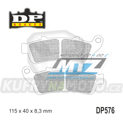 Destičky brzdové DP Brakes DP576 - směs Premium OEM Sinter