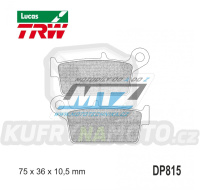 Destičky brzdové DP815-LUEC TRW Lucas MCB575EC - směs Allround Economy