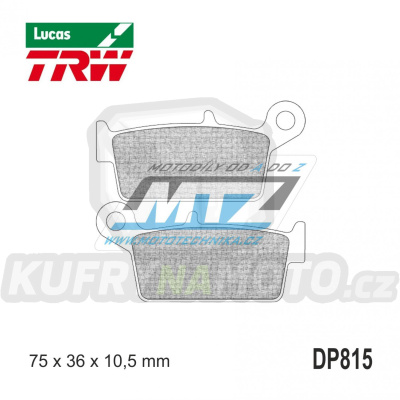 Destičky brzdové DP815-LUEC TRW Lucas MCB575EC - směs Allround Economy