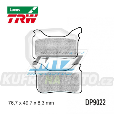 Destičky brzdové DP9022-LURASI TRW Lucas MCB793RSI - směs Sinter Racing Offroad