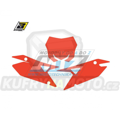Polepy číslových tabulek (vystřižené) - Suzuki RMZ250 / 19-23 + RMZ450 / 18-23 - barva červená