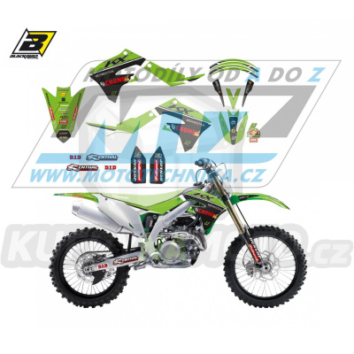 Polepy na motocykl (sada polepů Graphics) Kawasaki KXF250 / 21-23 + KXF450 / 19-23 - typ polepů Replica FH Racing Team