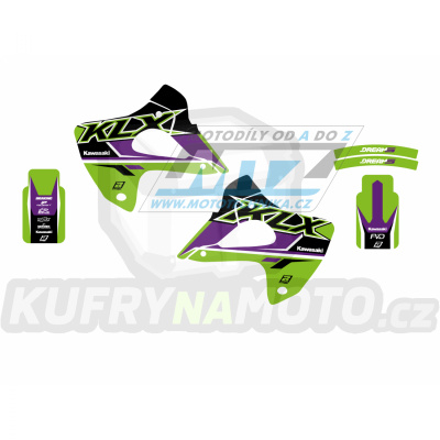 Polepy na motocykl (sada polepů Dream5) Kawasaki KLX300 / 97-08 - typ polepů Dream5