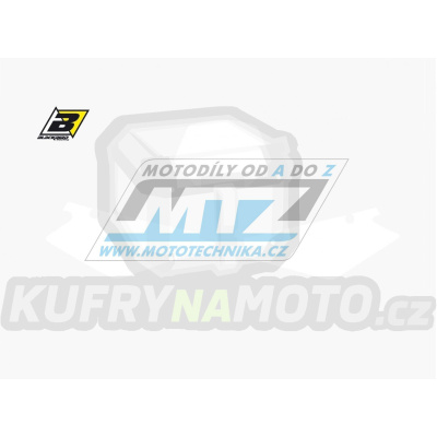 Polepy číslových tabulek (vystřižené) - Husqvarna TE250+TE450+TE510 / 05-07 + WR125+WR250+WR300 / 06-08 - barva bílá