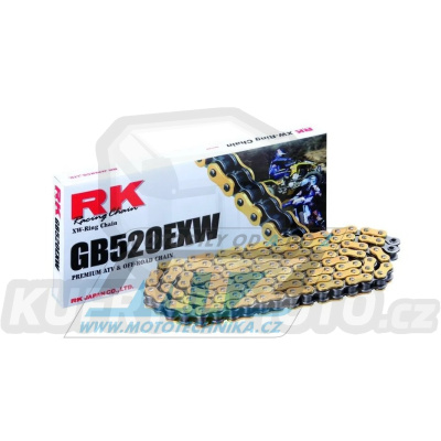 Řetěz RK 520 EXW (92čl) - těsněný/ x kroužkový (zlatý)