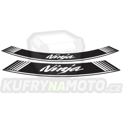 Linka na ráfek PUIG NINJA 5528B bílá linky na ráfek - sada 8ks