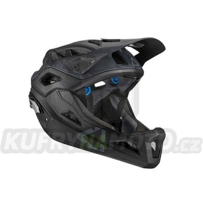 LEATT BIKE přilba helma MTB cyklo 3.0 ENDURO V21.2 (ODSTRANITELNÉ ČELISTI) HELMA ČERNÁ BARVA ČERNÁ VELIKOST M 55-59cm-1021000641