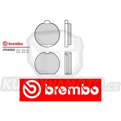 Brzdové destičky Brembo KAWASAKI KZ B1, LTD 900 r.v. Od 76 -  Originál směs Zadní