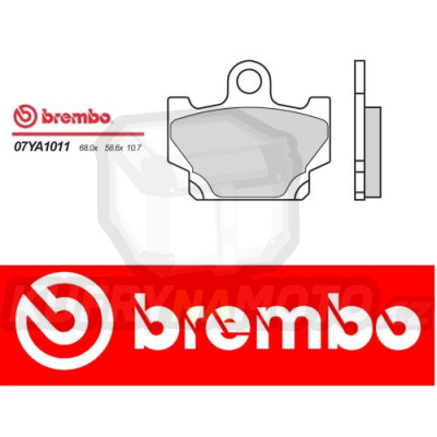 Brzdové destičky Brembo YAMAHA RX 100 r.v. Od 84 -  směs Originál Přední