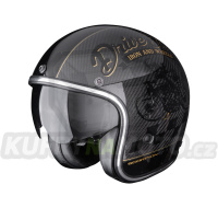 Moto přilba SCORPION BELFAST EVO CARBON ZIPPY černo/zlatá