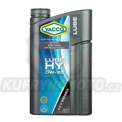 Motorový olej YACCO LUBE HY 0W20, 2 L