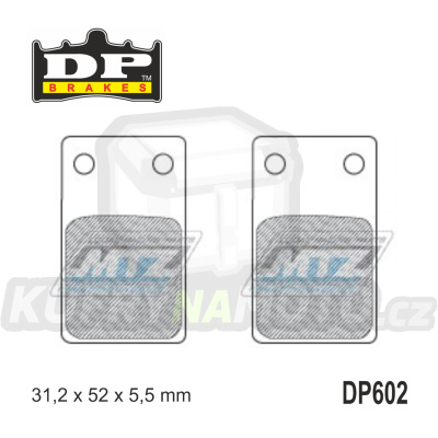 Destičky brzdové DP Brakes DP602 - směs Premium OEM Sinter