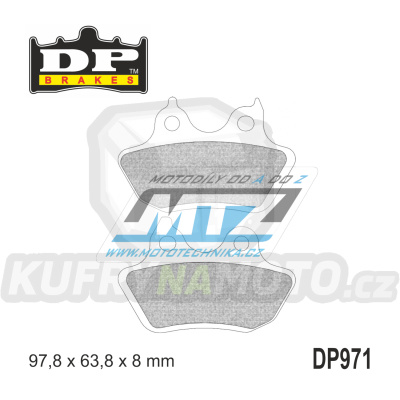 Destičky brzdové DP971 - DP BRAKES směs Premium Sinter OEM