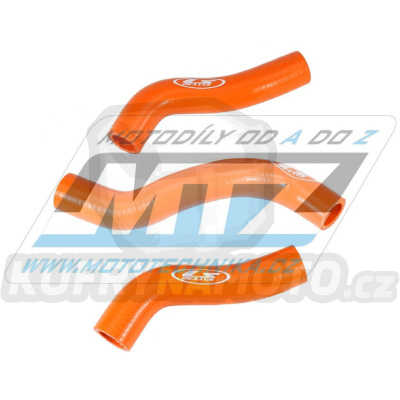 Hadice chladiče KTM 250SXF / 11-12 - oranžové (sada 3ks)
