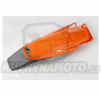 Blatník zadní včetně světla KTM 125+250+360+380SX + 125+200+250+300+360+380EXC / 98-03 + 400+450+520+525SX+EXC / 00-03 - barva oranžová