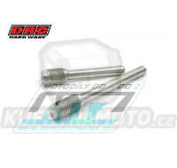 Sada nerezových čepů brzdiče Nissin - DRC Stainless Brake Pin Set - DRC D58-33-221 - 2 ks - Kawasaki KXF250 / 04-18 + KX250 / 19-24 + KXF450 / 06-18 + KX125+KX250/ 97-08 + KX450/ 19-23 + KLX450R/ 06-15 + Suzuki RMZ250 / 04-06