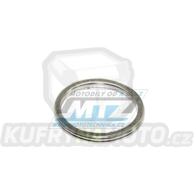 Těsnění výfuku (těsnění mezi motor a svody) - rozměry 39x46x4mm - Honda CB250+CB360+CB500+CJ250+CJ360 + CX500+GL650 + Kawasaki ZR1100 Zephyr + Sachs Roadster650 + Suzuki AN650+DL650+DR650 + SFV650+SV650+XF650 Freewind + GSXR1000+GSX1000S+GSX1300
