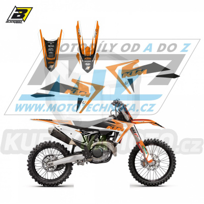 Polepy na motocykl (sada polepů Dream) KTM SX+SXF / 23-24 + EXC+EXCF / 24 - typ polepů Dream4