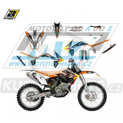 Polepy na motocykl (sada polepů Graphics) KTM EXC+EXCF / 12-13 + SX+SXF / 11-12 - typ polepů Replica KTM Trophy