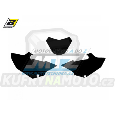 Polepy číslových tabulek (vystřižené) - Yamaha WR125+WR250 / 16-21 - barva černá