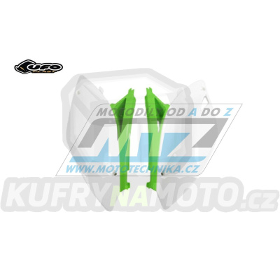 Bočnice Kawasaki KXF450 / 09-11 - barva bílo-zelená