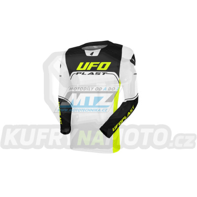 Dres motokros UFO Ares - černo-bílo-žlutý - velikost XXL