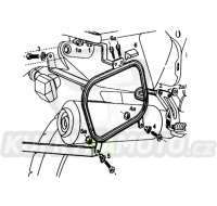 Nosič držák bočních kufrů Fehling Honda XRV 750 Africa Twin (RD07) 1996 – 2003 Fehling 6992 ST HO - FKM289