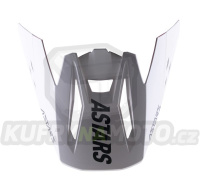 kšilt pro přilby S-M5 RAYON, ALPINESTARS (bílá matná/černá)