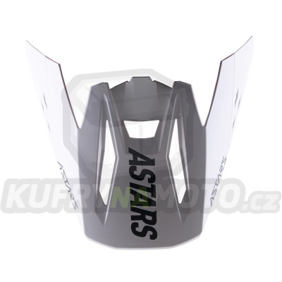 kšilt pro přilby S-M5 RAYON, ALPINESTARS (bílá matná/černá)