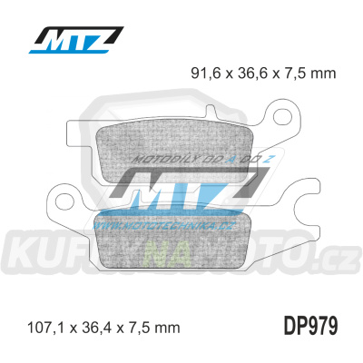 Destičky brzdové DP979-FM - MTZ směs Offroad Profi