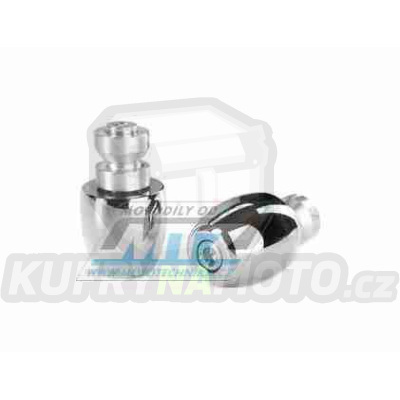 Koncovky/závaží řidítek TRW Lucas STEEL - pochromované (pro vnitřní průměr řidítek ¤18mm)