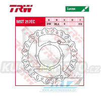 Kotouč brzdový TRW MST217EC (240/95/4D) - KTM 85SX / 13-24 + Husqvarna TC85 / 14-24 + Gas-Gas MC85 / 21-24
