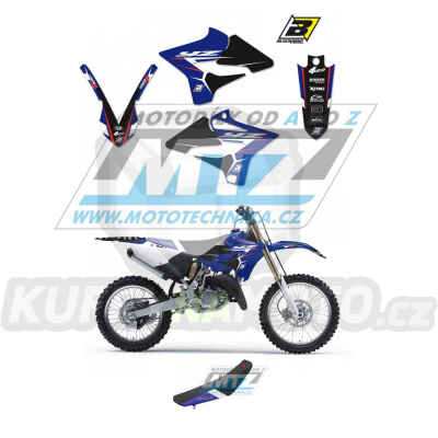 Polepy s potahem sedla (sada polepů a potah sedla Dream) - Yamaha YZ125+YZ250 / 15-21 - typ polepů Dream4