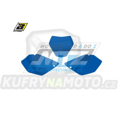 Polepy číslových tabulek (vystřižené) - Yamaha YZ125+YZ250 / 06-14 - barva modrá