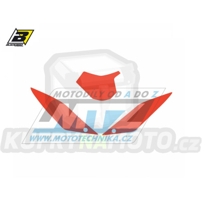 Polepy číslových tabulek (vystřižené) - GasGas ECF / 10-13 + EC125+EC250+EC300 / 10-11 - barva červená