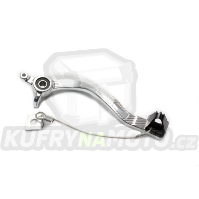Brzdový pedál MOTION STUFF 83P-0821002 silver body, black steel fixed tip Steel Fixed Tip